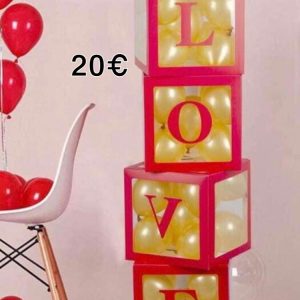 Cube LOVE rouge