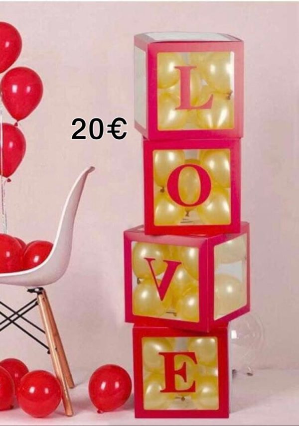 Cube LOVE rouge