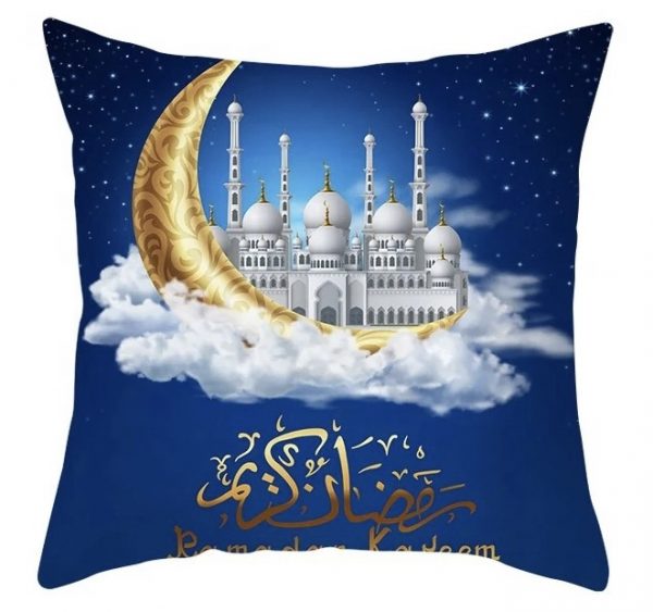 Houss de coussin bleu x2